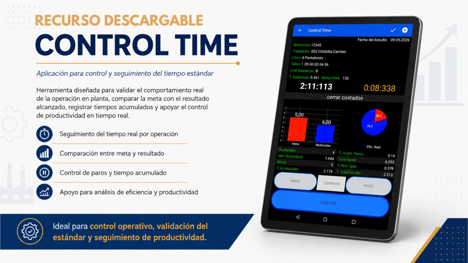 Recurso descargable Control Time